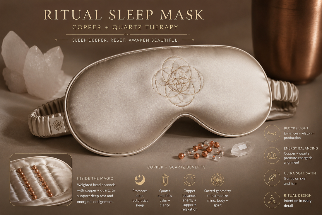 THE DREAM VEIL: A RITUAL SLEEP MASK FOR BEAUTY REST, NERVOUS SYSTEM CALM & ENERGETIC RESET